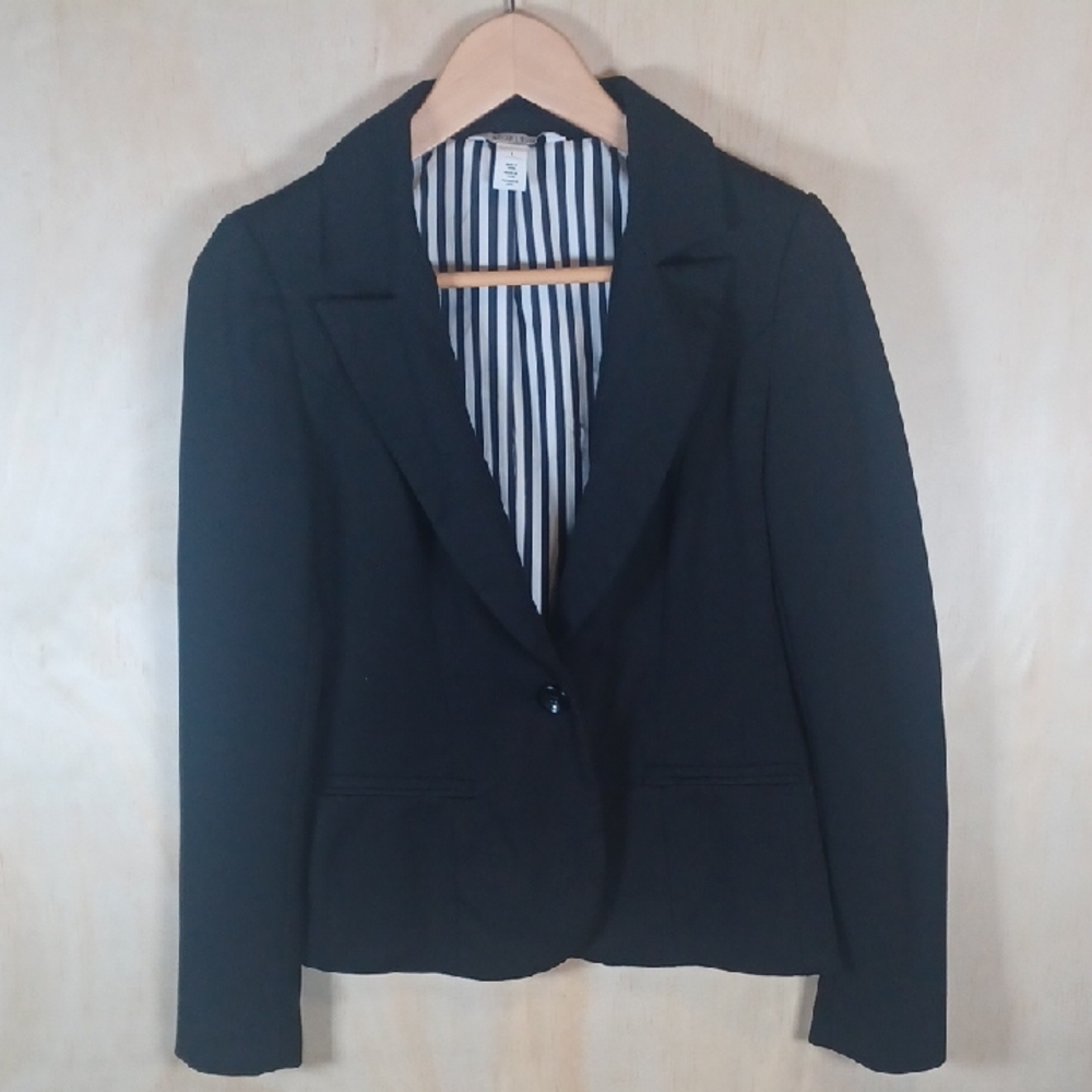 White House Black Market Single Breasted Blazer, Lined, Pockets, Soft